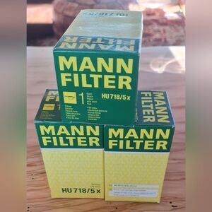 MANN Filter HU 718/5 x Oil Filter Set of 3 New NiB